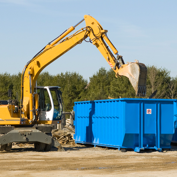 are there any restrictions on where a residential dumpster can be placed in West Alexandria